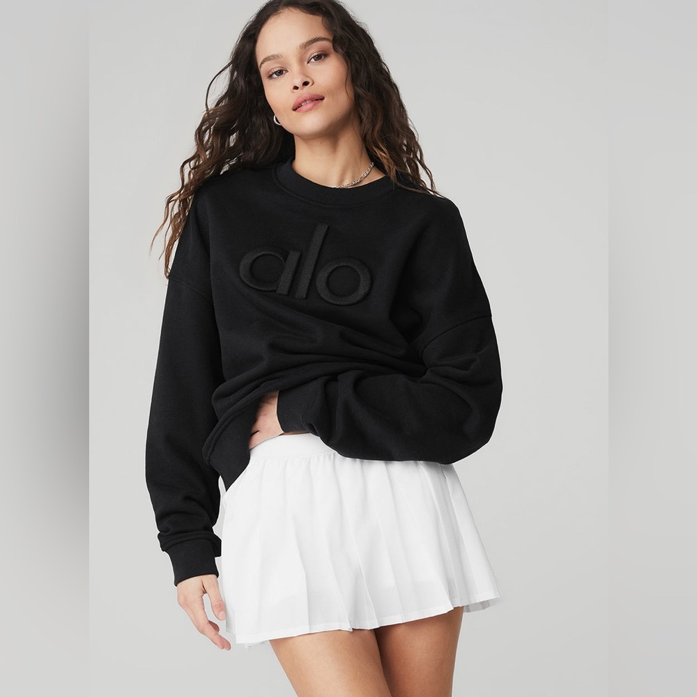 Alo yoga renown emblem heavy weight sweatshirt small